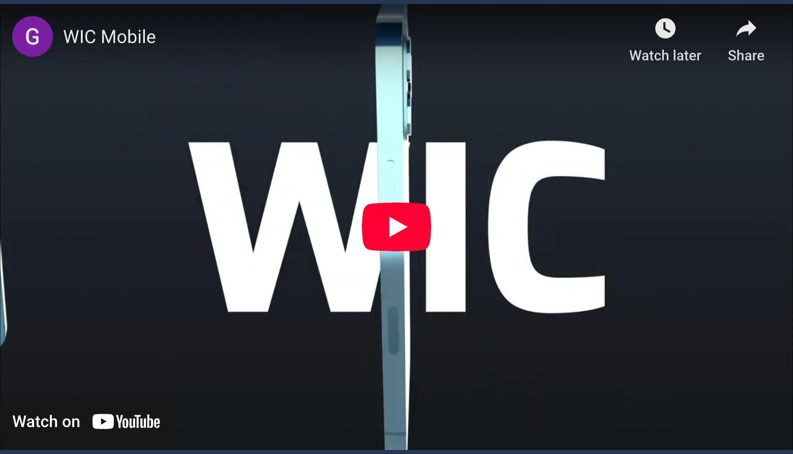 WIC Mobile promo reel