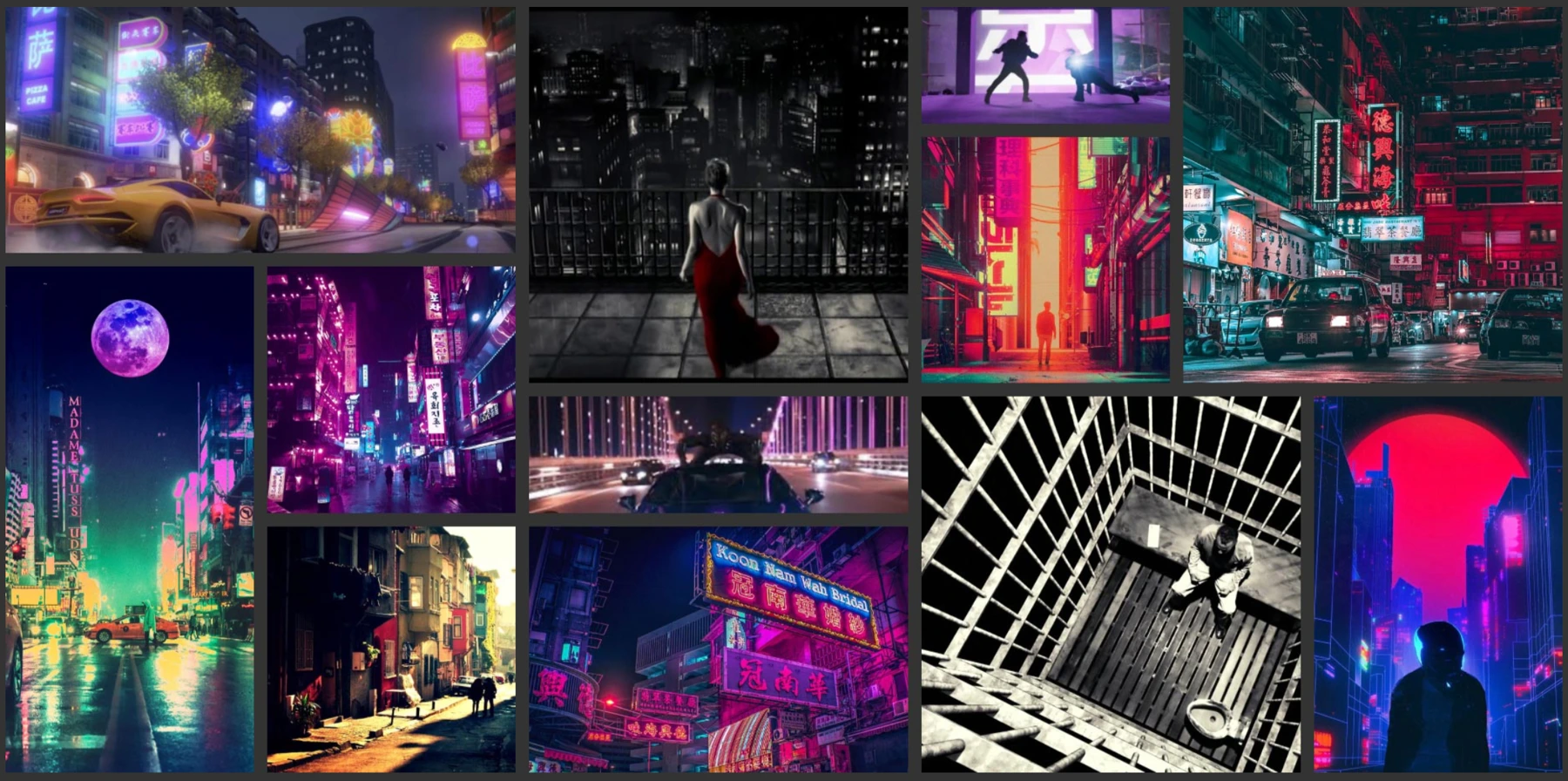NEONOIR moodboard