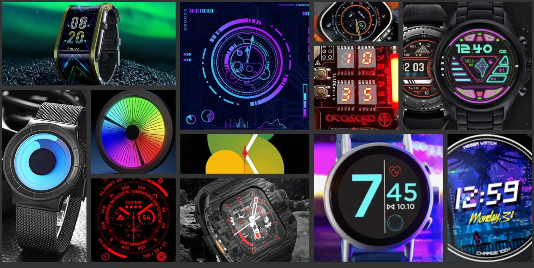 DIGITAL CLOCK moodboard