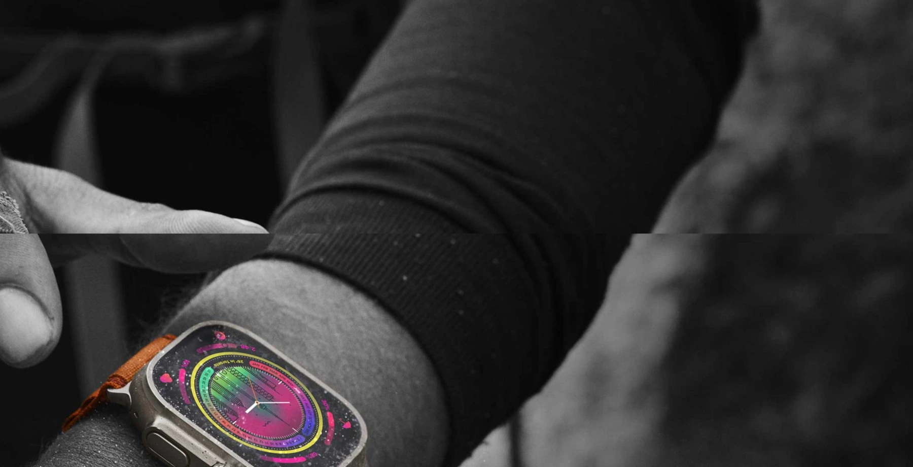Smartwatch concept in use