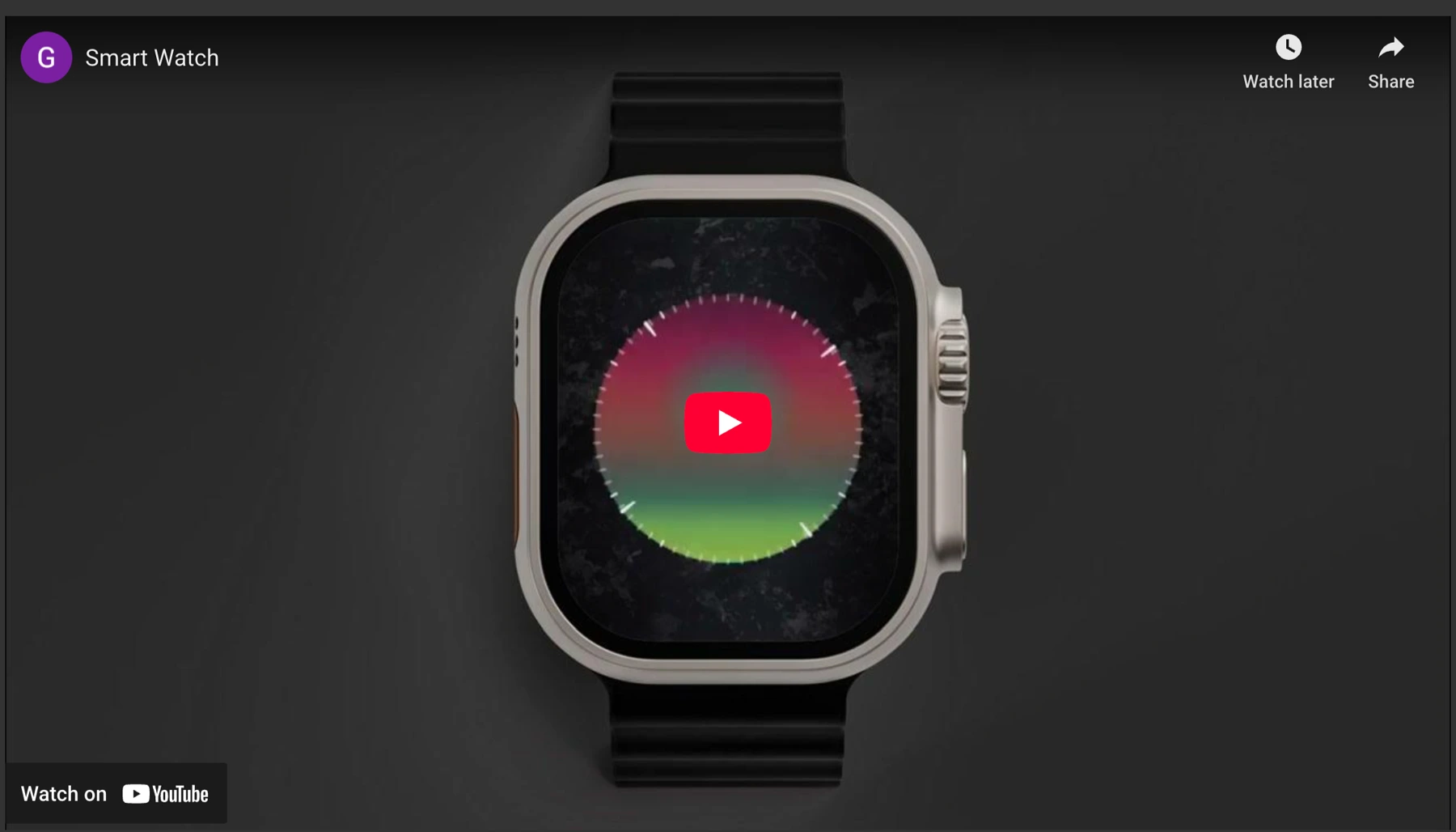Smart Watch demo video